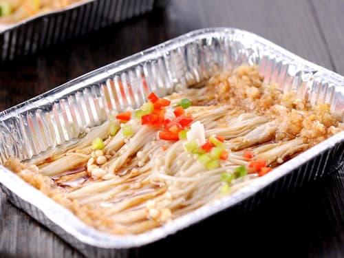 通什镇锡纸烤金针菇
